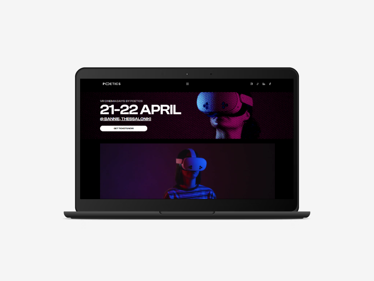Poetics Website Mockup